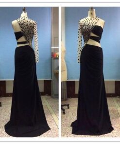 Addorable One arm Pageant Prom Dress from Darius Cordell