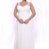 Sleeveless Plus Size Bridal Gown with Straps at Darius Cordell