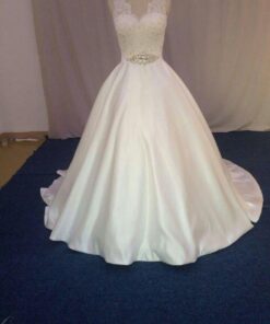 PlusSizeWeddingDresswithRhinestoneBelt DariusCordell