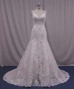 solid lace wedding gowns