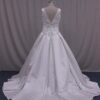 back of a plus size bridal gown