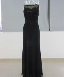 Illusion Neckline Formal Gowns