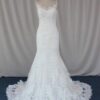 Solid Lace Wedding Dress with Straps