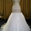 Embroiderd Wedding Dress with Flared Skirt