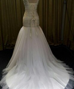 back of lace up wedding dress