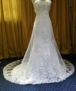 SimplelaceA lineWeddingDress