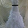 Ruffled Bridal Dress with Fitted Bodice