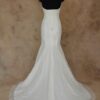 white flayered bridal dress