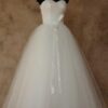 Strapless Wedding Ball Gown with Sash