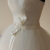 side White Bridal Gown with belt