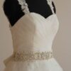 worked straps bride dresses