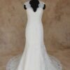 Beaded Lace Wedding Dress with wide shoulder straps