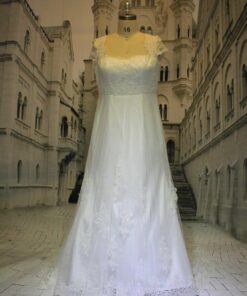 Plus Size Wedding Gown with Empire Waist