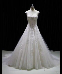 Darius Cordell beaded a line ball gown wedding dress