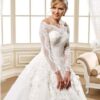 Off the shoulder Long Sleeve ball gown wedding dress