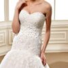 fit and flare wedding gown