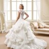 cap sleeve ball gown wedding dress