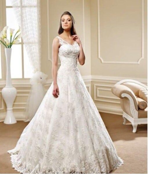 Lace aline wedding gowns