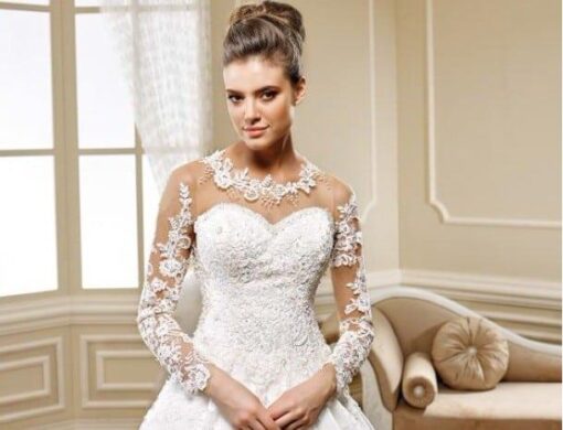 long sleeve ball gown wedding dresses