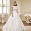 Short Sleeve Couture Wedding gown