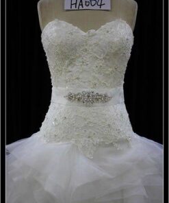 Darius Cordell close sweetheart wedding gown