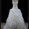 sweetheart wedding gown with couture ruffle skirt