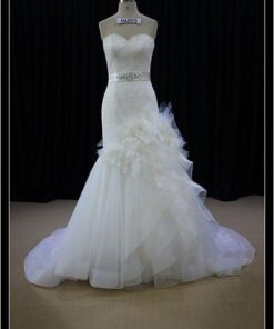 couture bridal gown with belt