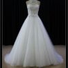 beaded ball gown wedding dress with tulle