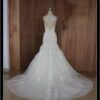 beautiful flayered wedding gown