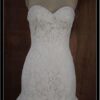 close alencon lace wedding gown