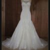 fit and flare alencon lace wedding dress