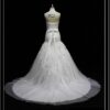 white shape gown