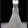 classic wedding gown in beaded alencon lace