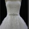 close chantilly lace ball gown wedding dress