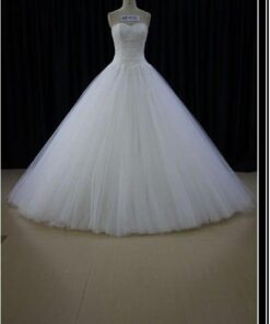 strapless wedding ball gown