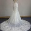 beautiful back of lace wedding dress