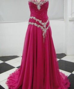 Style RO13-34 strapless pink plus size pageant dress