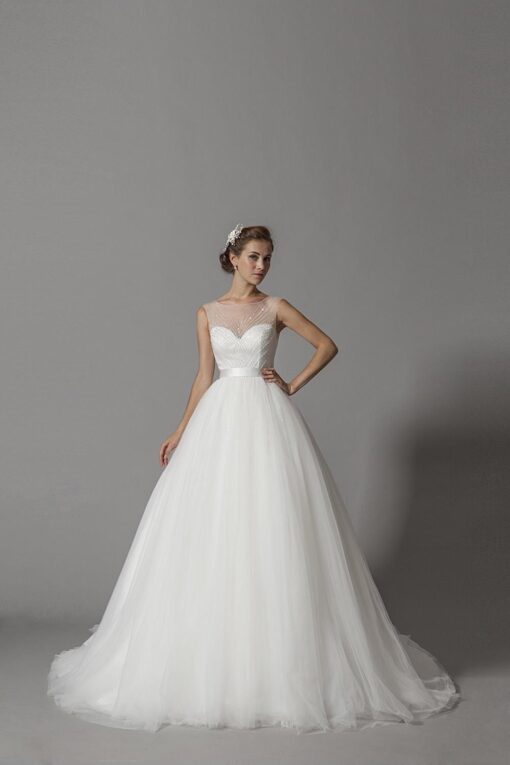 Style 401501277 Designer Wedding Dresses with large ball gown skirts