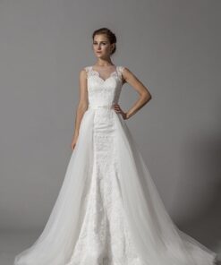 Style #401501285 Lace Wedding Dress with Detachable Train