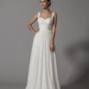 Empire Waist Chiffon Wedding Dresses with Straps