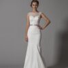 Style 402501261 Delicate Lace Wedding Dress with Illusion Neckline