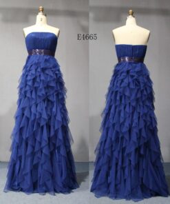 Style E4665 - Blue Empire Waist Ball Gown