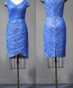 Short blue cocktail dresses