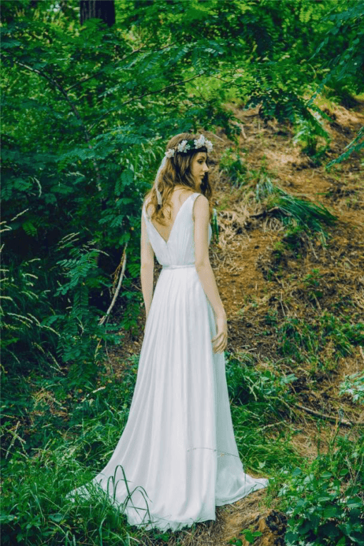 back of bohemian bridal dresses