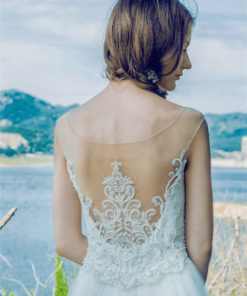Style 501501441 - Embroidered Wedding Dresses with sheer backs