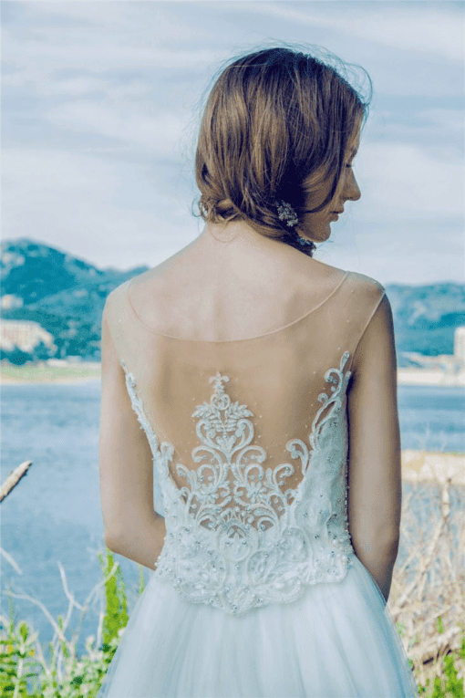 Style 501501441 - Embroidered Wedding Dresses with sheer backs