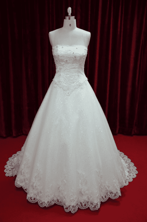 ball gown lace wedding dress