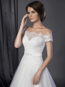 Feminine wedding gowns