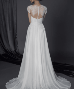 inexpensive lace back wedding gowns