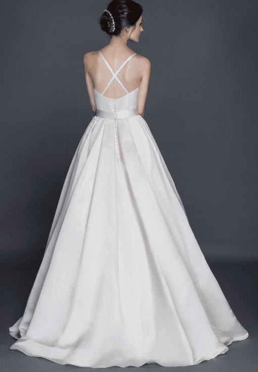 cris cros back ball gown wedding dress